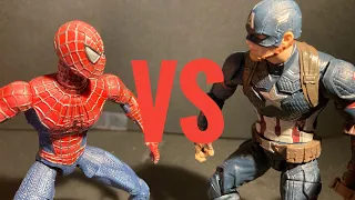 Spider-Man Vs Captain America stop motion part 1