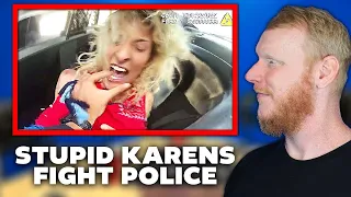 When Stupid Karens Try To Fight Cops - Dr Insanity REACTION | OFFICE BLOKES REACT!!
