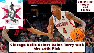 Chicago Bulls Select Dalen Terry with the 18th Pick | My Initial Thoughts | TheSlamDuncan