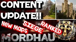 NEW MAPS, RANKED SYSTEM, SIEGE GAME MODE!! - Mordhau Patch review