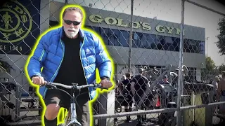 Arnold Schwarzenegger Shows Everyone How It's Done At Gold's Gym
