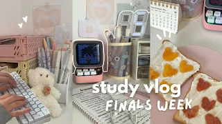 Study vlog 📓 finals week, waking up at 7am, what I eat, being productive, revising, ft.PDFelement