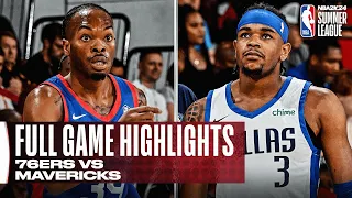 76ERS vs MAVERICKS | NBA SUMMER LEAGUE | FULL GAME HIGHLIGHTS