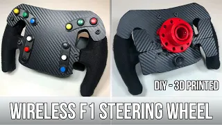 DIY WIRELESS F1 STEERING WHEEL WITH A QUICK RELEASE MECHANISM AND PADDLE SHIFTERS - 3D PRINTED