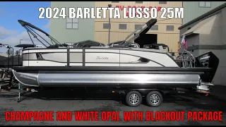 2024 Barletta Lusso 25M - Champagne and White Opal with Blackout Package