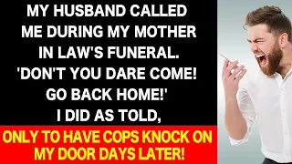 On MIL's funeral, urgent call from hubby: 'Come back to our home NOW!' Cops came later and...