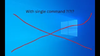 Destroying Windows 10 with single command (true or false?)