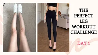 THE PERFECT LEG WORKOUT CHALLENGE DAY 1 - Şekilli ve Formda Barbie Bacakları Egzersiz Serisi