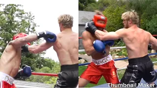 Logan Paul knocks Ivan Drago out 4 TIMES!