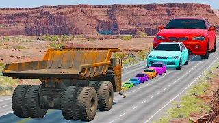 Big & Small Cars vs Belaz BeamNG.Drive