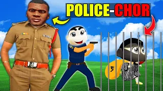 GTA 5 : FRANKLIN & SHINCHAN Playing CHOR POLICE in GTA 5 | CHOR POLICE HIDE SEEK Gta 5 mods