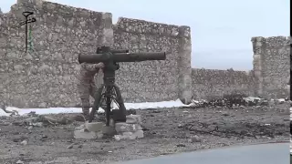 Syrian rebels destroy MiG23 with TOW ATGM at same spot