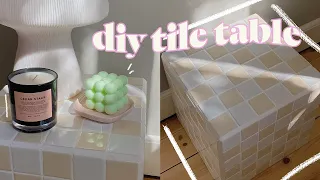 TRYING VIRAL TIKTOK/PINTEREST DIY'S | ✨ TILE COFFEE TABLE  ✨