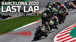 The drama went to the LAST LAP in #WorldSSP300 Race 2 at Barcelona in 2020 | #CatalanWorldSBK