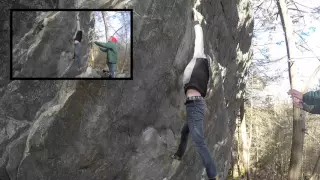 Gunks Bouldering - Trapps - Art of Nothing V8