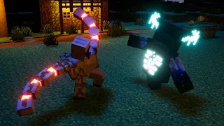 Iron Golem vs Warden - Minecraft Animation