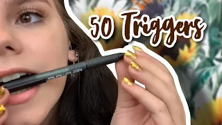 ASMR 50 TRIGGERS IN 4 MINUTES