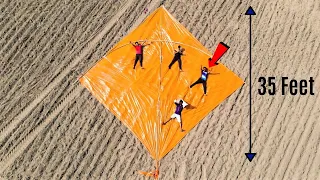 We Made Largest Kite In World ! क्या यह सबसे बड़ी पतंग उड़ पाएगी?