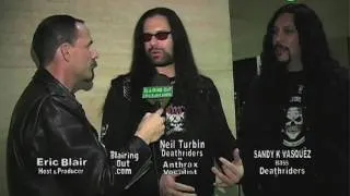 x Anthrax & current  Deathriders singer NEIL TURBIN talks with ERIC BLAIR @ Namm 2010