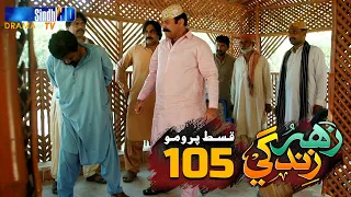 Zahar Zindagi - Ep 105 Promo | Sindh TV Soap Serial | SindhTVHD Drama