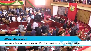 'Serwaa Broni' returns to Parliament at 2022 Budget reading