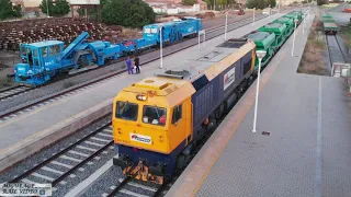 Locomotora 319.303 en Llerena - Junio 2022