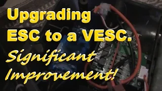 Upgrading ESC to VESC. Results in Significantly Improved Chinese Clone Electric Skateboard!