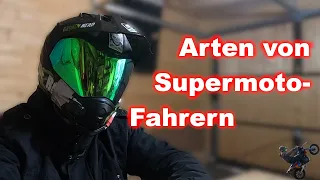 Arten von Supermotofahrern