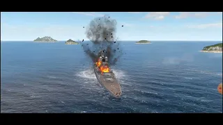 Force of Warships морской бой, полный обзор игры, бой результаты, игра на русском языке.