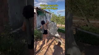 Mulher quando está de folga vs homem quando está de folga #comedia #humor #viral #fy #shorts