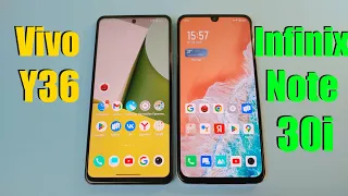 Vivo Y36 vs Infinix Note 30i Живое Сравнение