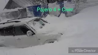 Паджеро 3 и 4 в снегу