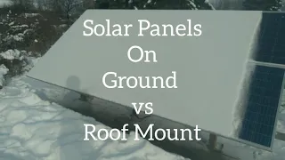 Solar Panels on Ground vs Roof Mount