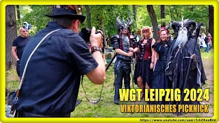 🔴 WGT LEIPZIG 2024 🦇 Part 3 🦇 VIKTORIANISCHES PICKNICK 🦇 WAVE-GOTIK-TREFFEN #ichohnebild #gothic