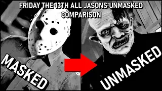 ALL JASONS UNMASKED! Friday the 13TH