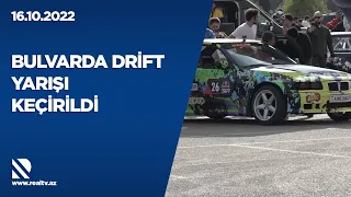 Bulvarda drift yarışı keçirildi