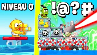 LE MEILLEUR BATEAU POUR DÉTRUIRE LES PIRATES !! (Raft Wars)