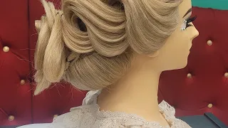 #  Long hair upstyle    # Wedding hair 💕 ロングヘアウェディングヘア  롱헤어 업스타일