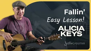 Fallin by Alicia Keys | Easy Guitar Lesson