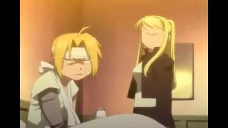 Winry and Ed milk scene