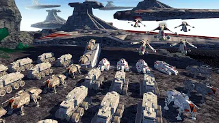 Clone Army Reinforcements Deploy on the Battlefield! - Men of War: Star Wars mod