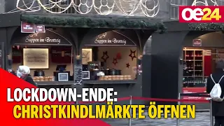 Lockdown-Ende: Christkindlmärkte öffnen wieder