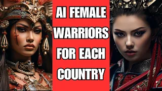 ASKING AI TO CREATE A FEMALE WARRIOR FOR EACH COUNTRY