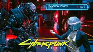 Cyberpunk 2077 - Overpowered Blackwall Netrunner Vs Adam Smasher And Arasaka Tower (Very Hard)