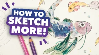 How to Sketch More // I haven't been using my sketchbook
