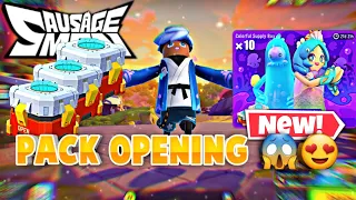 new pack colorful supply box opening 🔥😍 - sausage man