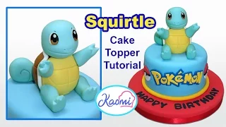 Pokemon: Squirtle Cake Topper / Cómo hacer a Squirtle para tortas