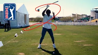 Snappy Gilmore’s one-handed swing is INSANE!