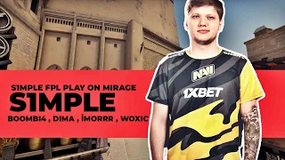 S1mple FPL Play On Mirage | BoombI4 , Dima , İmoRRR , woxic