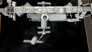 Arrimage du Dragon Space X sur l'ISS